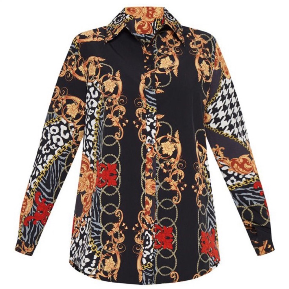 Multi color oversize shirt